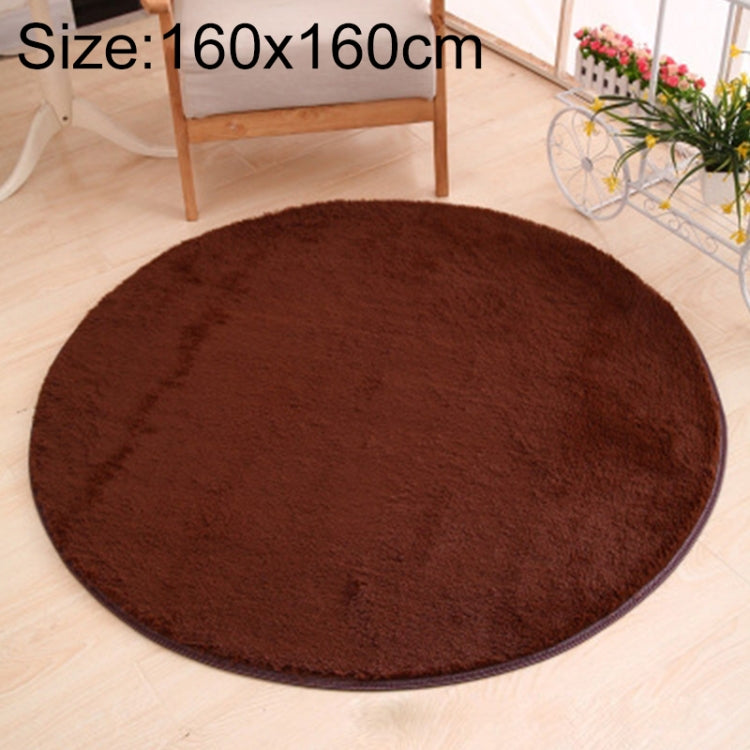 KSolid Tappeto rotondo Tappetino in morbido pile Tappetino antiscivolo Tappetino per camera da letto per bambini, Diameter: 160cm