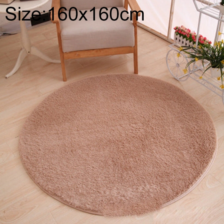 KSolid Tappeto rotondo Tappetino in morbido pile Tappetino antiscivolo Tappetino per camera da letto per bambini, Diameter: 160cm