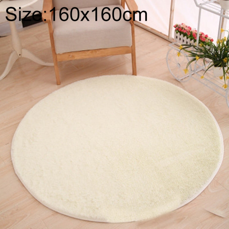 KSolid Tappeto rotondo Tappetino in morbido pile Tappetino antiscivolo Tappetino per camera da letto per bambini, Diameter: 160cm