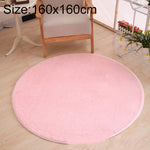 KSolid Tappeto rotondo Tappetino in morbido pile Tappetino antiscivolo Tappetino per camera da letto per bambini, Diameter: 160cm