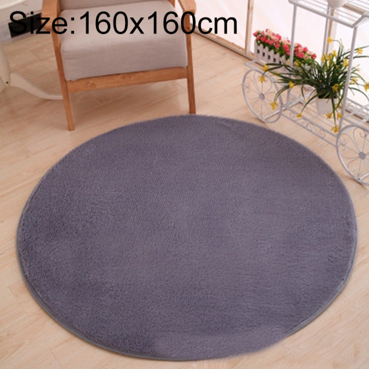 KSolid Tappeto rotondo Tappetino in morbido pile Tappetino antiscivolo Tappetino per camera da letto per bambini, Diameter: 160cm