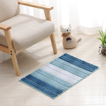 Tappeto in microfibra antiscivolo per bagno, cucina, a righe, per interni, 43x61cm, 46x71cm, 51x81.5cm