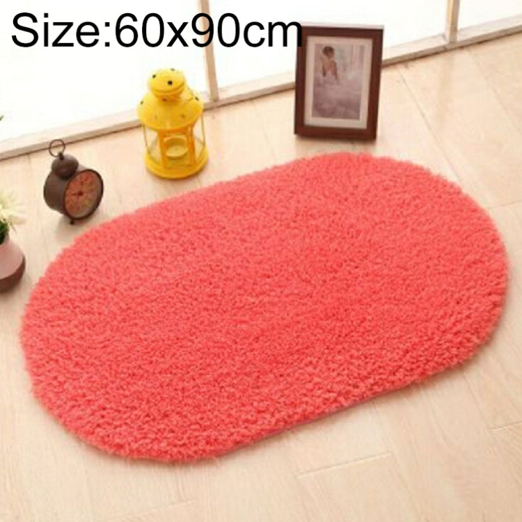 Tappeto in pelliccia sintetica Tappeto da bagno solido antiscivolo Tappetini per camerette per bambini Tappeti per soggiorno ovale per camera da letto, 60x90cm, 60x120cm, 80x120cm