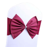 Fascia per sedia in spandex adatta a tutte le sedie Telai per sedia da matrimonio Arco elastico per sedia Nastro per fascette posteriori per banchetti per cerimonie di nozze