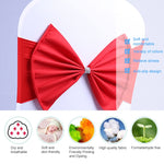 Fascia per sedia in spandex adatta a tutte le sedie Telai per sedia da matrimonio Arco elastico per sedia Nastro per fascette posteriori per banchetti per cerimonie di nozze