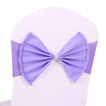 Fascia per sedia in spandex adatta a tutte le sedie Telai per sedia da matrimonio Arco elastico per sedia Nastro per fascette posteriori per banchetti per cerimonie di nozze