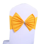 Fascia per sedia in spandex adatta a tutte le sedie Telai per sedia da matrimonio Arco elastico per sedia Nastro per fascette posteriori per banchetti per cerimonie di nozze