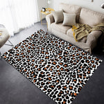 Tappetino da salotto con stampa leopardata alla moda, 40x60cm, 45x75cm, 60x90cm, 40x120cm, 80x120cm, 80x160cm, 100x160cm, 120x160cm, 150x200cm, 160x230cm