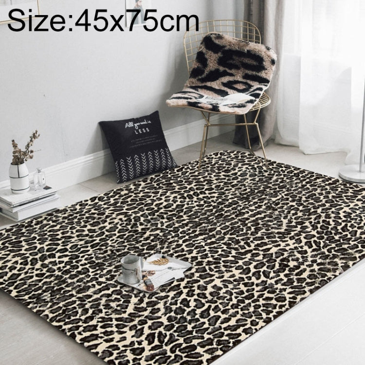 Tappetino da salotto con stampa leopardata alla moda, 40x60cm, 45x75cm, 60x90cm, 40x120cm, 80x120cm, 80x160cm, 100x160cm, 120x160cm, 150x200cm, 160x230cm