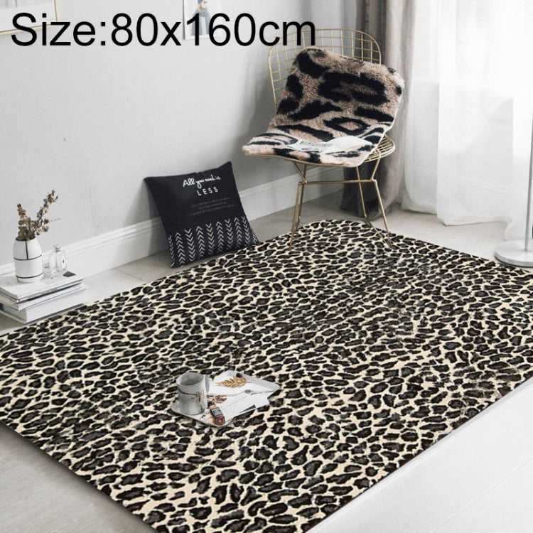 Tappetino da salotto con stampa leopardata alla moda, 40x60cm, 45x75cm, 60x90cm, 40x120cm, 80x120cm, 80x160cm, 100x160cm, 120x160cm, 150x200cm, 160x230cm