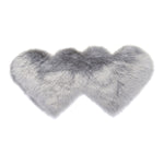 Creativo doppio cuore imitazione lana tappeto cuscino divano tappetino peluche camera da letto soggiorno tappeti, 60x120cm