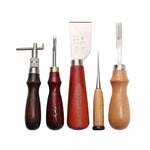 Set di strumenti artigianali per cucire in pelle 37 in 1