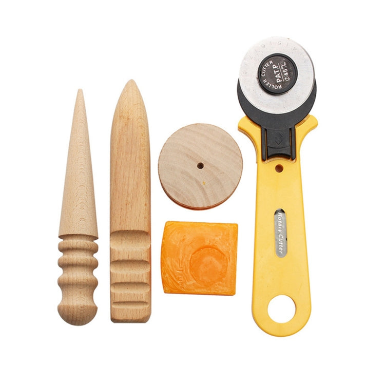 Set di strumenti artigianali per cucire in pelle 37 in 1