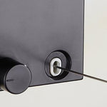 Appendiabiti da parete retrattile per interni ed esterni, stendibiancheria magico, balcone, bagno, stendibiancheria invisibile, Gold, Black