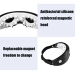Strumento magnetico per il massaggio degli occhi per la salute degli occhi, ricarica per la protezione degli occhi per miopia da infermiera, Black, White