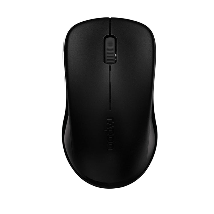 Rapoo1680 2.4GHz 1000 DPI 3 pulsanti Business Office Desktop Computer Notebook Muto Mouse portatile a risparmio energetico, Black, White
