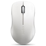 Rapoo1680 2.4GHz 1000 DPI 3 pulsanti Business Office Desktop Computer Notebook Muto Mouse portatile a risparmio energetico, Black, White