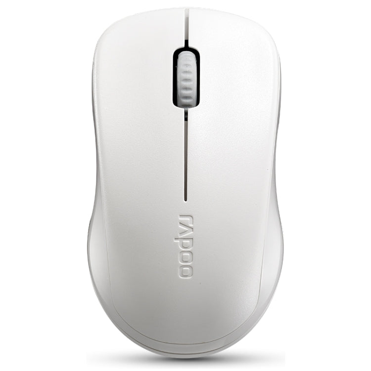 Rapoo1680 2.4GHz 1000 DPI 3 pulsanti Business Office Desktop Computer Notebook Muto Mouse portatile a risparmio energetico, Black, White