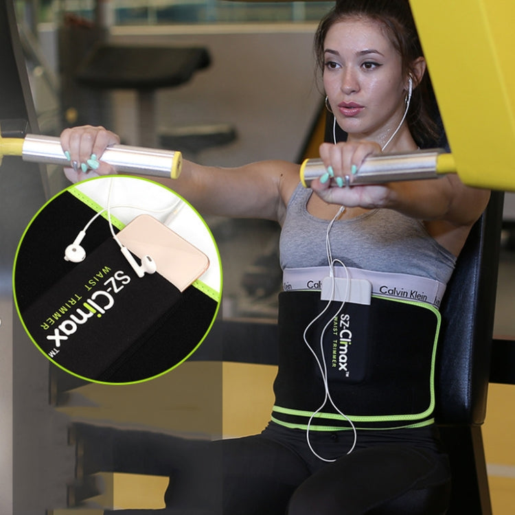 Fitness all'aperto Corsa Vita modellante Corpo caldo Cintura da yoga Vita sportiva traspirante con tasca, Yoga Belt (Black)