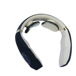 Massaggiatore per vertebra cervicale che carica strumento di fisioterapia a impulsi intelligenti protezione per il collo con vibrazione elettromagnetica, White, Black, Red