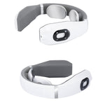 Massaggiatore per vertebra cervicale che carica strumento di fisioterapia a impulsi intelligenti protezione per il collo con vibrazione elettromagnetica, White, Black, Red