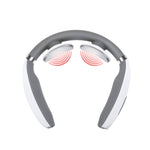 Massaggiatore per vertebra cervicale che carica strumento di fisioterapia a impulsi intelligenti protezione per il collo con vibrazione elettromagnetica, White, Black, Red