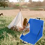Cuscino per sedile da campeggio per picnic all'aperto Cuscino pieghevole resistente all'umidità sporco e resistente all'usura, 44 x 43 x 44 Red, 44 x 43 x 44 Blue, 44 x 43 x 44 Black