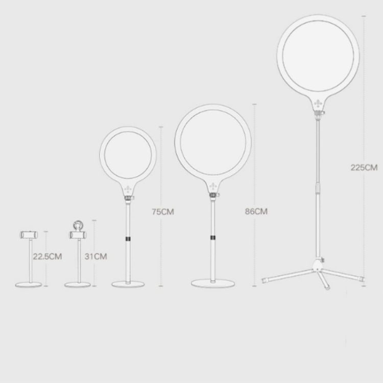 Staffa per luce di riempimento bellezza desktop per fotografia trasmessa in diretta, Medium Version, Medium Version+Bracket, Medium Version+Cooling Bracket, Large Version, Large Version+Bracket, Large Version+Cooling Bracket