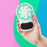 Orologio multifunzione con mini ventilatore USB portatile