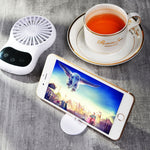 Orologio multifunzione con mini ventilatore USB portatile