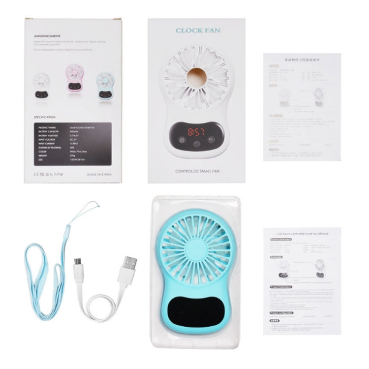 Orologio multifunzione con mini ventilatore USB portatile