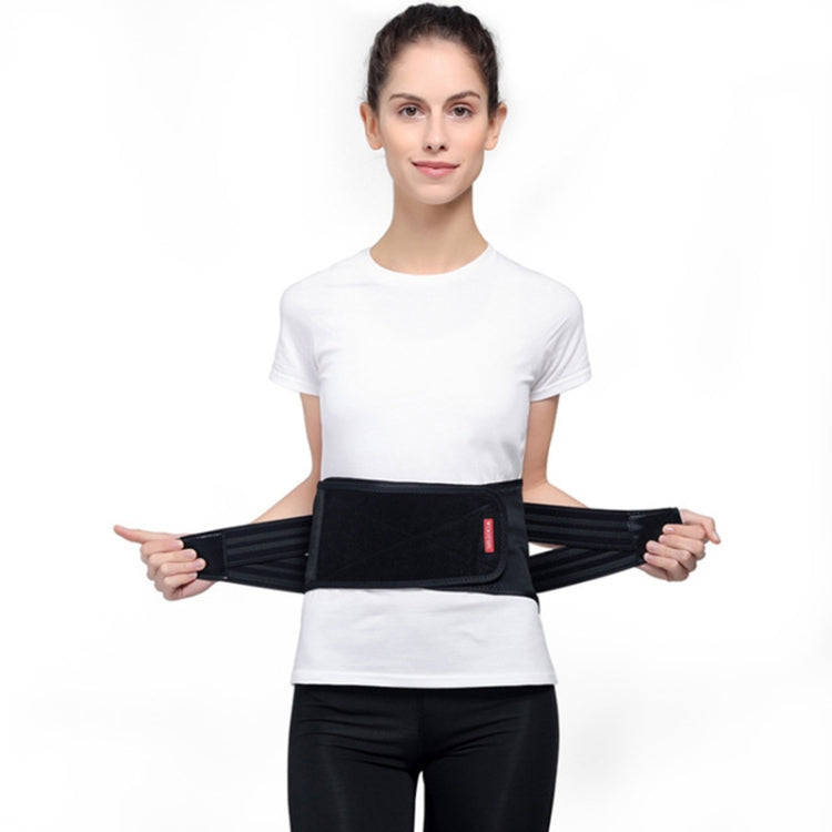 WOOTSHU WT-Y81 Protezione per la vita tesa a doppia compressione in vita con disco lombare in lamiera d'acciaio traspirante per colonna lombare, M, L, XL