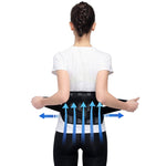 WOOTSHU WT-Y81 Protezione per la vita tesa a doppia compressione in vita con disco lombare in lamiera d'acciaio traspirante per colonna lombare, M, L, XL