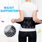 WOOTSHU WT-Y81 Protezione per la vita tesa a doppia compressione in vita con disco lombare in lamiera d'acciaio traspirante per colonna lombare, M, L, XL