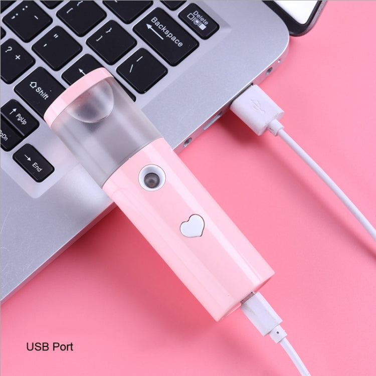 Strumento di idratazione del viso Umidificatore d'aria Strumento di spruzzo freddo di bellezza USB Spruzzatore automatico di disinfezione con alcol, Lipstick Style, L20