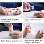 Strumento di idratazione del viso Umidificatore d'aria Strumento di spruzzo freddo di bellezza USB Spruzzatore automatico di disinfezione con alcol