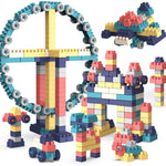 Bambini creativi che assemblano grandi particelle di blocchi di costruzione, giocattoli educativi fai-da-te, consegna casuale dei colori, 100 PCS, 220 PCS, 300 PCS, 400 PCS