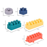 Bambini creativi che assemblano grandi particelle di blocchi di costruzione, giocattoli educativi fai-da-te, consegna casuale dei colori, 100 PCS, 220 PCS, 300 PCS, 400 PCS