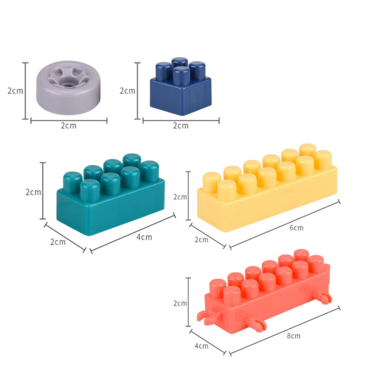 Bambini creativi che assemblano grandi particelle di blocchi di costruzione, giocattoli educativi fai-da-te, consegna casuale dei colori, 100 PCS, 220 PCS, 300 PCS, 400 PCS
