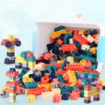 Bambini creativi che assemblano grandi particelle di blocchi di costruzione, giocattoli educativi fai-da-te, consegna casuale dei colori, 100 PCS, 220 PCS, 300 PCS, 400 PCS