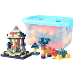Bambini creativi che assemblano grandi particelle di blocchi di costruzione, giocattoli educativi fai-da-te, consegna casuale dei colori, 100 PCS, 220 PCS, 300 PCS, 400 PCS