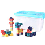 Bambini creativi che assemblano grandi particelle di blocchi di costruzione, giocattoli educativi fai-da-te, consegna casuale dei colori, 100 PCS, 220 PCS, 300 PCS, 400 PCS