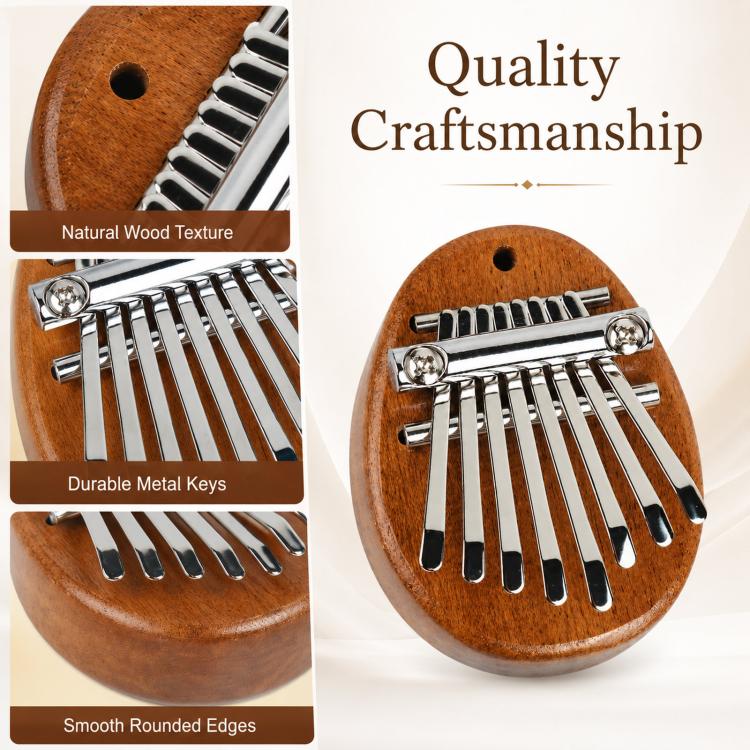 Strumento mini carimba per pianoforte a pollice a 8 note