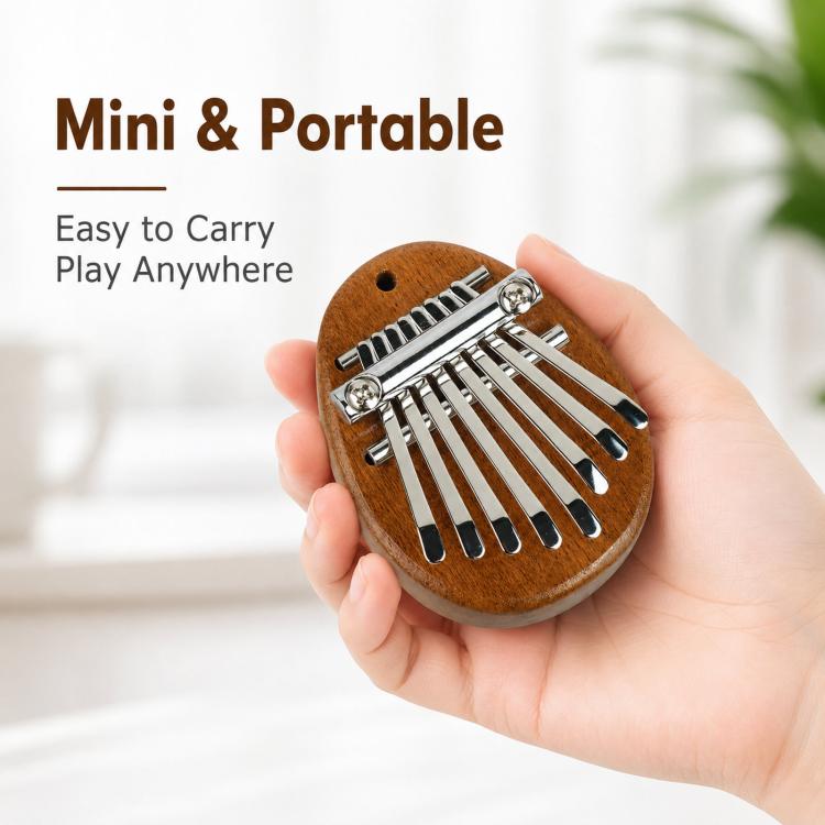 Strumento mini carimba per pianoforte a pollice a 8 note