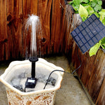 Irrigatore a sospensione con pompa dell'acqua DC per fontana solare decorazione giardino roccioso, Solar Fountain