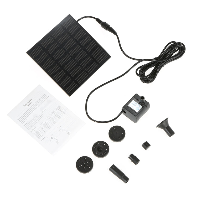 Irrigatore a sospensione con pompa dell'acqua DC per fontana solare decorazione giardino roccioso, Solar Fountain
