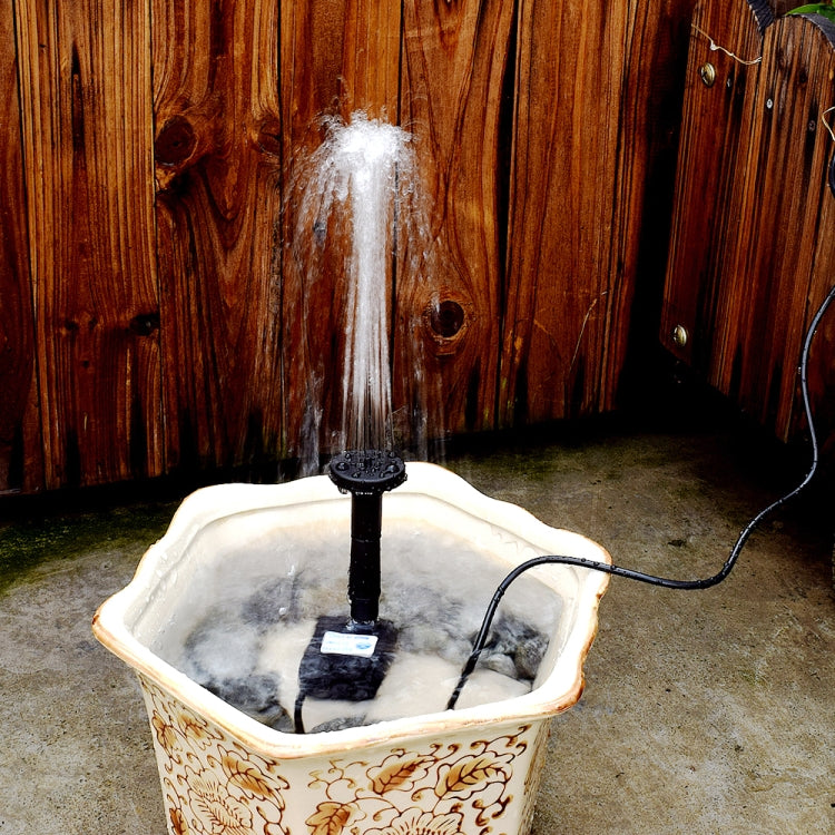 Irrigatore a sospensione con pompa dell'acqua DC per fontana solare decorazione giardino roccioso, Solar Fountain