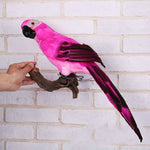 45 cm Simulazione pappagallo Simulazione uccello Ara Schiuma Piuma Pappagallo Sen Decorazione da giardinaggio, Green, Yellow, Blue, Pink, Red, Light Green