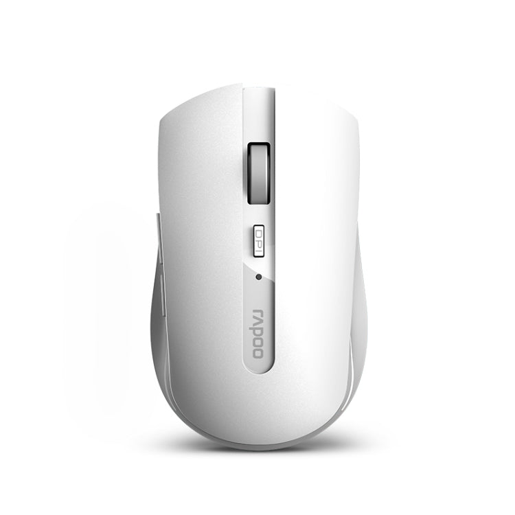 Rapoo 7200M 1600 DPI 6 pulsanti 2,4 GHz Wireless Bluetooth 4.0 Mouse multimodale Notebook Mouse muto da ufficio, White, Dark Gray