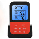 Termometro per alimenti digitale LCD con timer a doppia sonda